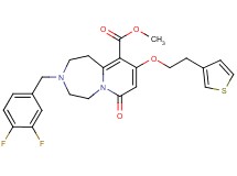 methyl 3-(3,4-difluorobenzyl)-7-oxo-9-[2-(3-thienyl)ethoxy]-1,2,3,4,5,7-hexahydropyrido[1,2-d][1,4]diazepine-10-carboxylate