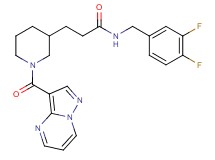 N-(3,4-difluorobenzyl)-3-[1-(pyrazolo[1,5-a]pyrimidin-3-ylcarbonyl)-3-piperidinyl]propanamide