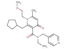 2-(cyclopentylmethyl)-N-ethyl-1-(2-methoxyethyl)-6-methyl-4-oxo-N-(4-pyridinylmethyl)-1,4-dihydro-3-pyridinecarboxamide