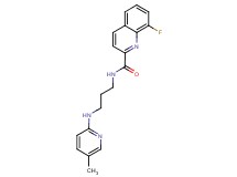 8-fluoro-N-{3-[(5-methyl-2-pyridinyl)amino]propyl}-2-quinolinecarboxamide