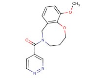 10-methoxy-5-(pyridazin-4-ylcarbonyl)-3,4,5,6-tetrahydro-2H-1,5-benzoxazocine