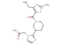 2-(2-{1-[(2-amino-4-ethyl-1,3-thiazol-5-yl)carbonyl]piperidin-3-yl}-1H-imidazol-1-yl)acetamide