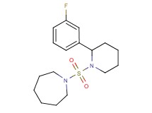 1-{[2-(3-fluorophenyl)-1-piperidinyl]sulfonyl}azepane