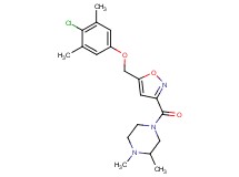 4-({5-[(4-chloro-3,5-dimethylphenoxy)methyl]-3-isoxazolyl}carbonyl)-1,2-dimethylpiperazine
