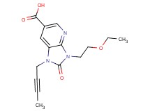 1-but-2-yn-1-yl-3-(2-ethoxyethyl)-2-oxo-2,3-dihydro-1H-imidazo[4,5-b]pyridine-6-carboxylic acid