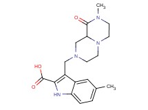 5-methyl-3-[(8-methyl-9-oxooctahydro-2H-pyrazino[1,2-a]pyrazin-2-yl)methyl]-1H-indole-2-carboxylic acid