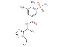 3-(aminosulfonyl)-N-[1-(1-ethyl-1H-1,2,4-triazol-5-yl)ethyl]-4,5-dimethylbenzamide