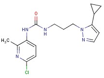 N-(6-chloro-2-methylpyridin-3-yl)-N'-[3-(5-cyclopropyl-1H-pyrazol-1-yl)propyl]urea