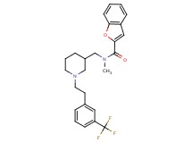 N-methyl-N-[(1-{2-[3-(trifluoromethyl)phenyl]ethyl}-3-piperidinyl)methyl]-1-benzofuran-2-carboxamide