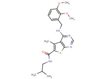 4-[(2,3-dimethoxybenzyl)amino]-N-isobutyl-5-methylthieno[2,3-d]pyrimidine-6-carboxamide