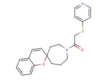 1-[(pyridin-4-ylthio)acetyl]spiro[azepane-4,2'-chromene]