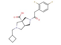 (3aR*,6aR*)-2-(cyclobutylmethyl)-5-[(2,4-difluorophenyl)acetyl]hexahydropyrrolo[3,4-c]pyrrole-3a(1H)-carboxylic acid