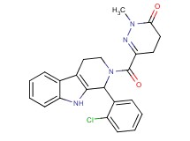 6-{[1-(2-chlorophenyl)-1,3,4,9-tetrahydro-2H-beta-carbolin-2-yl]carbonyl}-2-methyl-4,5-dihydro-3(2H)-pyridazinone