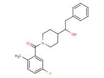1-[1-(5-fluoro-2-methylbenzoyl)-4-piperidinyl]-2-phenylethanol