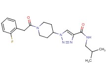 1-{1-[(2-fluorophenyl)acetyl]-4-piperidinyl}-N-isobutyl-1H-1,2,3-triazole-4-carboxamide
