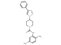 N-(2,5-dimethylphenyl)-4-(4-phenyl-1H-1,2,3-triazol-1-yl)piperidine-1-carboxamide