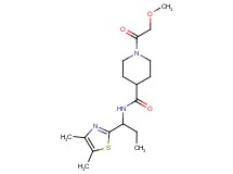 N-[1-(4,5-dimethyl-1,3-thiazol-2-yl)propyl]-1-(methoxyacetyl)-4-piperidinecarboxamide