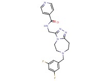 N-{[7-(3,5-difluorobenzyl)-6,7,8,9-tetrahydro-5H-[1,2,4]triazolo[4,3-d][1,4]diazepin-3-yl]methyl}isonicotinamide