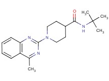 N-(tert-butyl)-1-(4-methyl-2-quinazolinyl)-4-piperidinecarboxamide