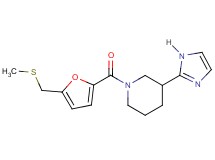 3-(1H-imidazol-2-yl)-1-{5-[(methylthio)methyl]-2-furoyl}piperidine