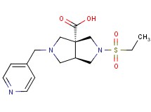 (3aR*,6aR*)-2-(ethylsulfonyl)-5-(4-pyridinylmethyl)hexahydropyrrolo[3,4-c]pyrrole-3a(1H)-carboxylic acid