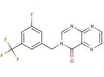 3-[3-fluoro-5-(trifluoromethyl)benzyl]pteridin-4(3H)-one