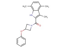 3,4,7-trimethyl-2-[(3-phenoxy-1-azetidinyl)carbonyl]-1H-indole
