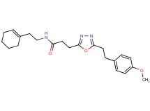 N-[2-(1-cyclohexen-1-yl)ethyl]-3-{5-[2-(4-methoxyphenyl)ethyl]-1,3,4-oxadiazol-2-yl}propanamide