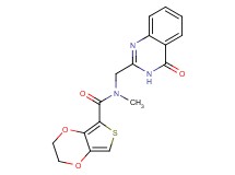 N-methyl-N-[(4-oxo-3,4-dihydro-2-quinazolinyl)methyl]-2,3-dihydrothieno[3,4-b][1,4]dioxine-5-carboxamide