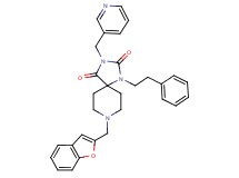 8-(1-benzofuran-2-ylmethyl)-1-(2-phenylethyl)-3-(3-pyridinylmethyl)-1,3,8-triazaspiro[4.5]decane-2,4-dione