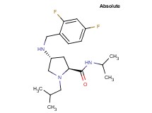 (4R)-4-[(2,4-difluorobenzyl)amino]-1-isobutyl-N-isopropyl-L-prolinamide