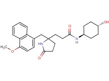 N-(trans-4-hydroxycyclohexyl)-3-{2-[(4-methoxy-1-naphthyl)methyl]-5-oxo-2-pyrrolidinyl}propanamide