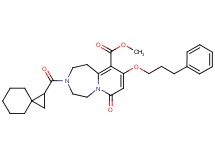 methyl 7-oxo-9-(3-phenylpropoxy)-3-(spiro[2.5]oct-1-ylcarbonyl)-1,2,3,4,5,7-hexahydropyrido[1,2-d][1,4]diazepine-10-carboxylate