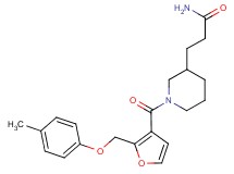 3-(1-{2-[(4-methylphenoxy)methyl]-3-furoyl}-3-piperidinyl)propanamide