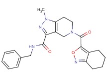 N-benzyl-1-methyl-5-(4,5,6,7-tetrahydro-2,1-benzisoxazol-3-ylcarbonyl)-4,5,6,7-tetrahydro-1H-pyrazolo[4,3-c]pyridine-3-carboxamide