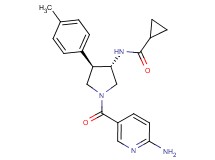 N-[(3S*,4R*)-1-[(6-amino-3-pyridinyl)carbonyl]-4-(4-methylphenyl)-3-pyrrolidinyl]cyclopropanecarboxamide