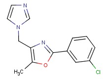 2-(3-chlorophenyl)-4-(1H-imidazol-1-ylmethyl)-5-methyl-1,3-oxazole