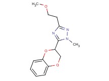 5-(2,3-dihydro-1,4-benzodioxin-2-yl)-3-(2-methoxyethyl)-1-methyl-1H-1,2,4-triazole