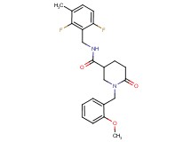 N-(2,6-difluoro-3-methylbenzyl)-1-(2-methoxybenzyl)-6-oxo-3-piperidinecarboxamide