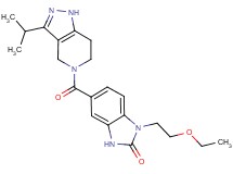 1-(2-ethoxyethyl)-5-[(3-isopropyl-1,4,6,7-tetrahydro-5H-pyrazolo[4,3-c]pyridin-5-yl)carbonyl]-1,3-dihydro-2H-benzimidazol-2-one acetate