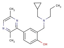 2-{[(cyclopropylmethyl)(propyl)amino]methyl}-4-(3,6-dimethyl-2-pyrazinyl)phenol