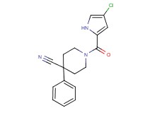 1-[(4-chloro-1H-pyrrol-2-yl)carbonyl]-4-phenylpiperidine-4-carbonitrile