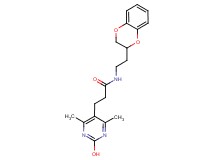 N-[2-(2,3-dihydro-1,4-benzodioxin-2-yl)ethyl]-3-(2-hydroxy-4,6-dimethylpyrimidin-5-yl)propanamide