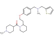 N-methyl-1-[4-(2-{1-[(1-methyl-4-piperidinyl)carbonyl]-2-piperidinyl}ethoxy)phenyl]-N-(2-thienylmethyl)methanamine