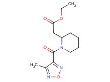 ethyl {1-[(4-methyl-1,2,5-oxadiazol-3-yl)carbonyl]-2-piperidinyl}acetate