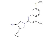 (3R*,4S*)-4-cyclopropyl-1-[4-methyl-7-(methylthio)quinolin-2-yl]pyrrolidin-3-amine