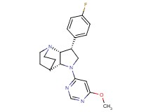 (3R*,3aR*,7aR*)-3-(4-fluorophenyl)-1-(6-methoxypyrimidin-4-yl)octahydro-4,7-ethanopyrrolo[3,2-b]pyridine