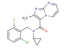 N-(2-chloro-6-fluorobenzyl)-N-cyclopropyl-2-methylimidazo[1,2-a]pyrimidine-3-carboxamide