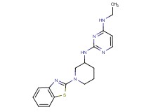N~2~-[1-(1,3-benzothiazol-2-yl)-3-piperidinyl]-N~4~-ethyl-2,4-pyrimidinediamine