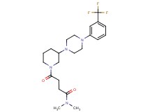 N,N-dimethyl-4-oxo-4-(3-{4-[3-(trifluoromethyl)phenyl]-1-piperazinyl}-1-piperidinyl)butanamide
